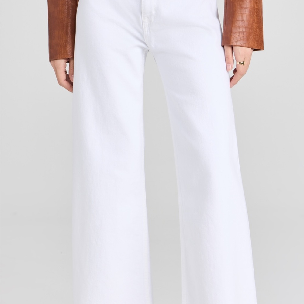 Pistola White raw hem, Wide-Leg Jeans